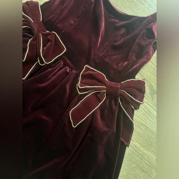 All in Favor Burgandy Velvet Fit & Flare
Dress Nordstrom women’s size medium - Picture 4 of 8